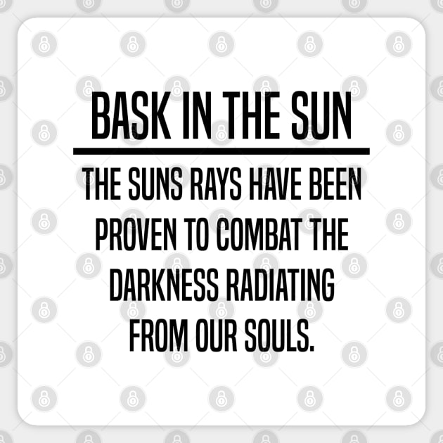 Bask In The Sun Health and Wellness Design. Sticker by Dawson